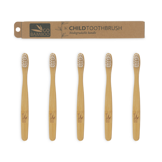 Pack Of Bamboo Toothbrushes - Child Bamboo Toothbrush - Go Bamboo