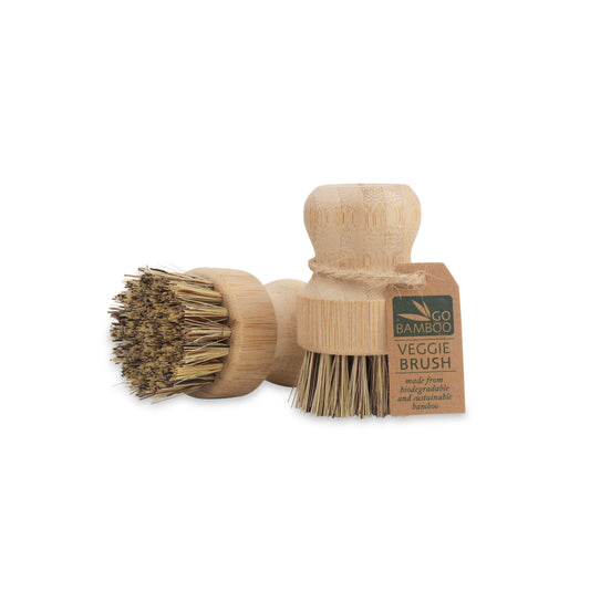 Plant Based Cleaning Brush Set - Vegetable Brush - Go Bamboo