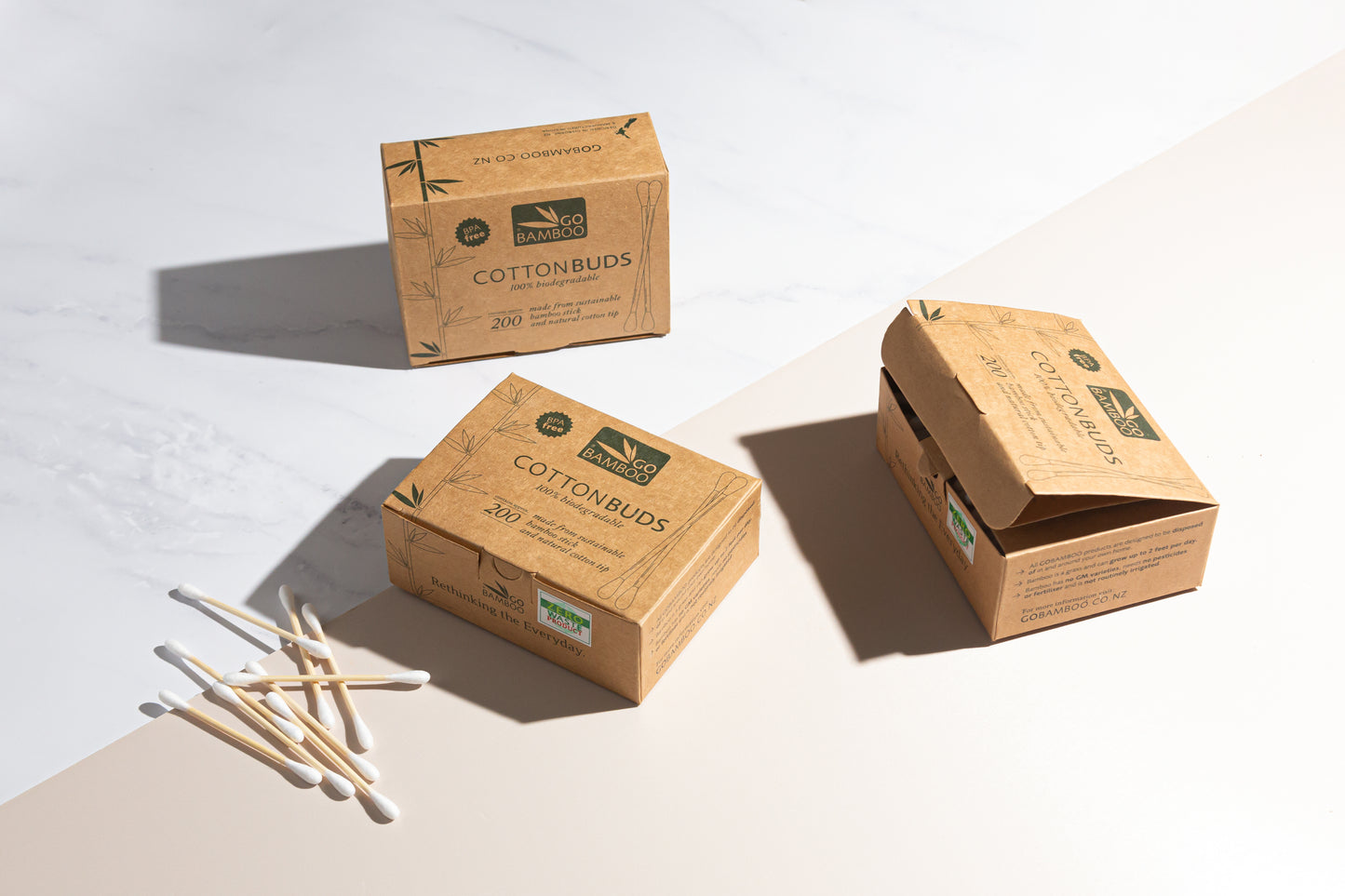 Wooden Cotton Buds - Cotton Buds - Go Bamboo