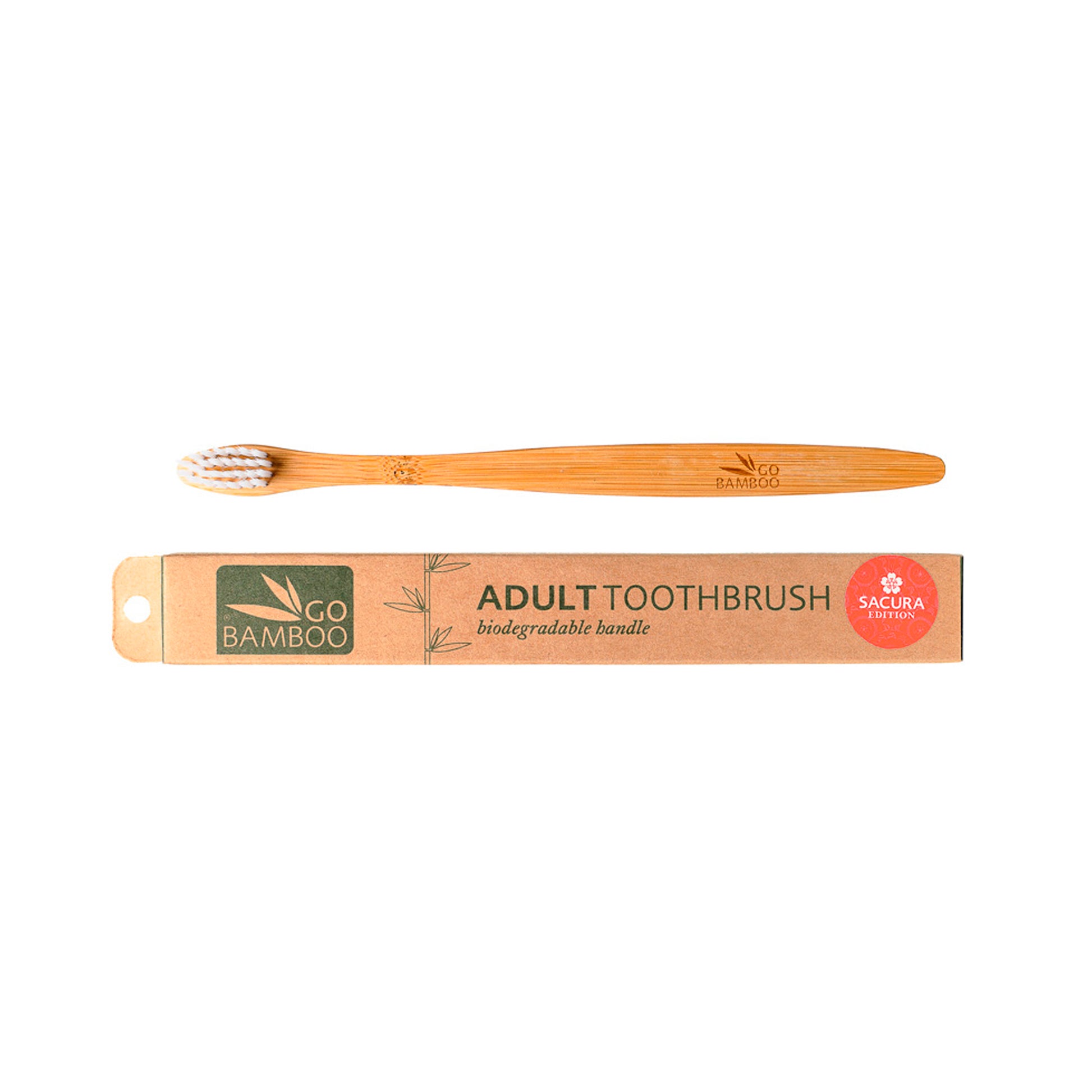 Best Wooden Toothbrush - Sacura Japanese Toothbrush - Go Bamboo
